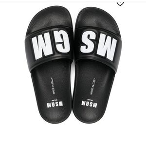 MSGM WOMANS SLIDES Size 38-EUC